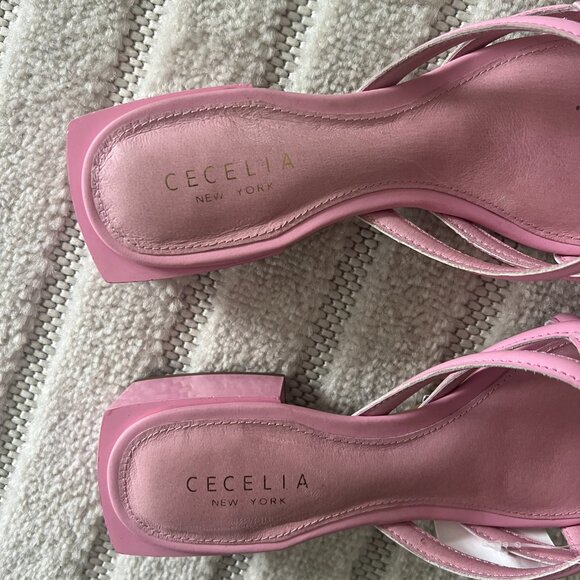 Cecelia New York Pink Mules, in size Women's US 7.5 - Picture 4 of 6